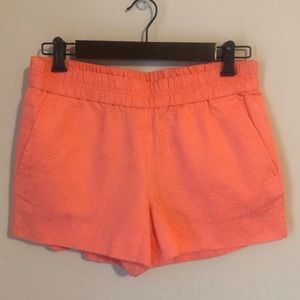 J. Crew Salmon Floral Jacquard Shorts